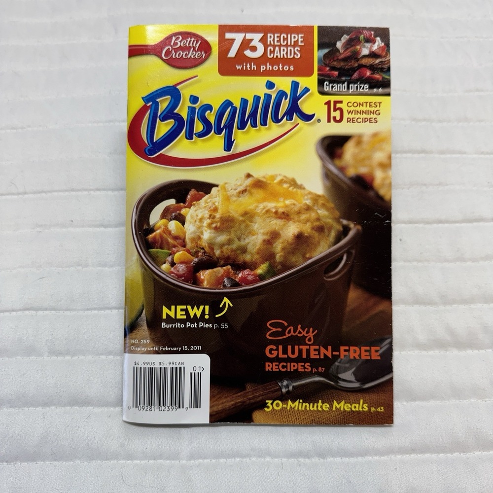 Bisquick Cookbook 73 Recipe Cards 30 Minute Meals Recipe‎ Book